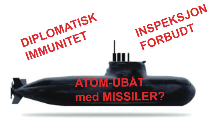 Atomubåter har diplomatisk immunitet